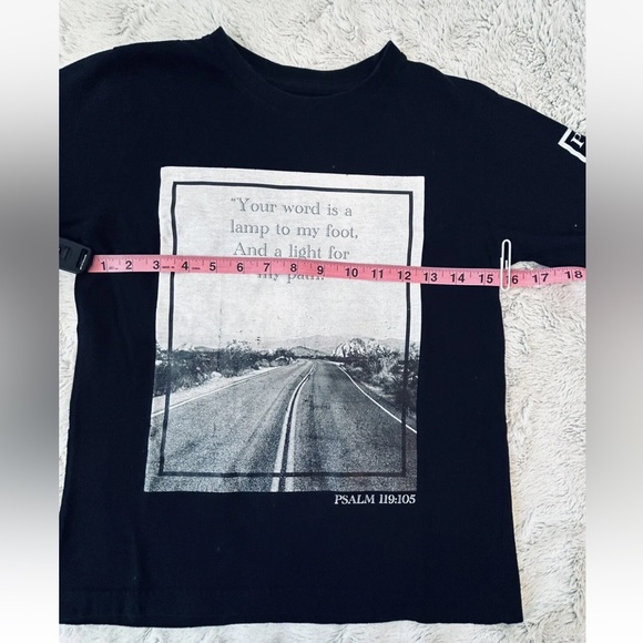 Eighty Eight Brand-Black-Graphic Shirt w/ Psalms 119:105-Short Sleeve-Boy 10/12 - Picture 10 of 12